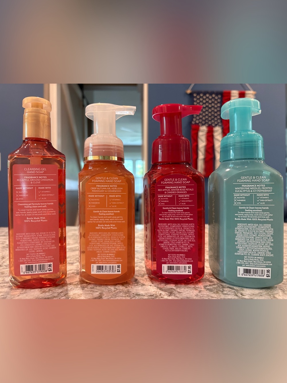 New Bath & Body Works Winter/Holiday Hand Soap- set of 4, 1 gel and 3 foaming - Picture 3 of 4